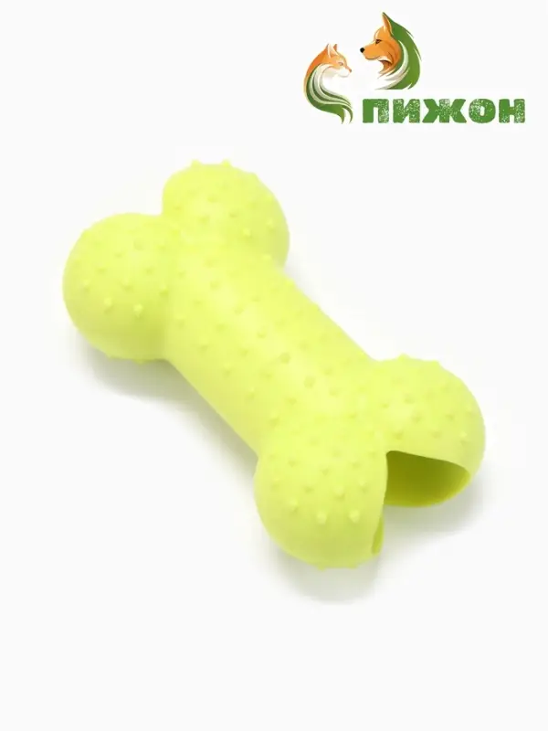 Жевательная игрушка для собак &laquo;Кость малая&raquo;, 8.5 см, TPR, салатовая