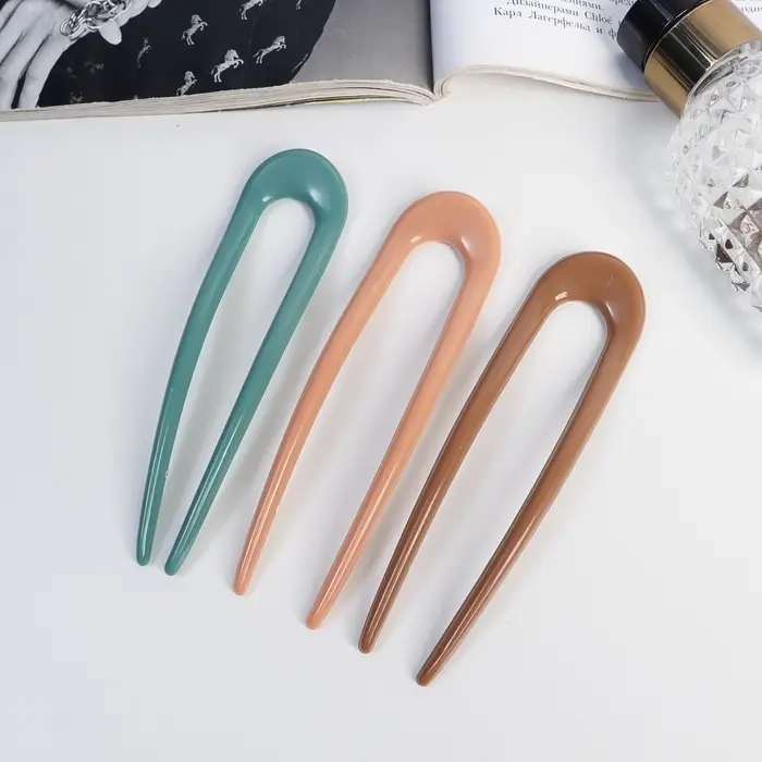 Шпилька для волос «Дуга», 11.5×3 см, МИКС
