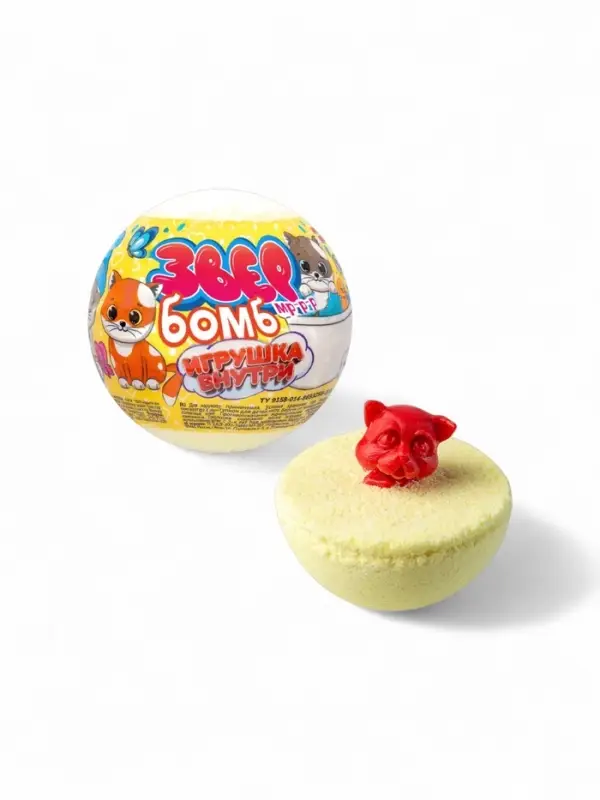 Бомбочка для ванн с игрушкой &laquo;Звер бомб&raquo; тропик, 130 г