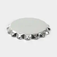 Форма для выпечки коржей, d=13 см, h=1.6 см, жесть, серебристая