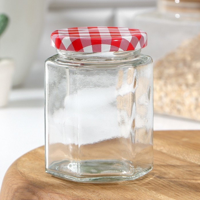 Банка стеклянная для сыпучих продуктов с металлической крышкой «Классика», 280 мл, 7,5×9,5 см, цвет МИКС Банка стеклянная для сыпучих продуктов с металлической крышкой «Классика», 280 мл, 7,5×9,5 см, цвет МИКС