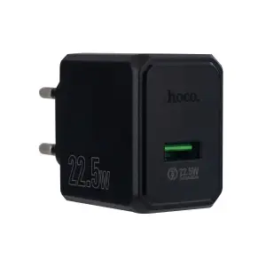 Переходник сетевого зарядного устройства CS17A HOCO на USB 2,4A 22,5W черный