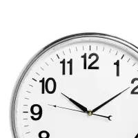 Часы настенные классические &laquo;Ивона&raquo;, d=41 см, серебристые, от батарейки 1&times;АА