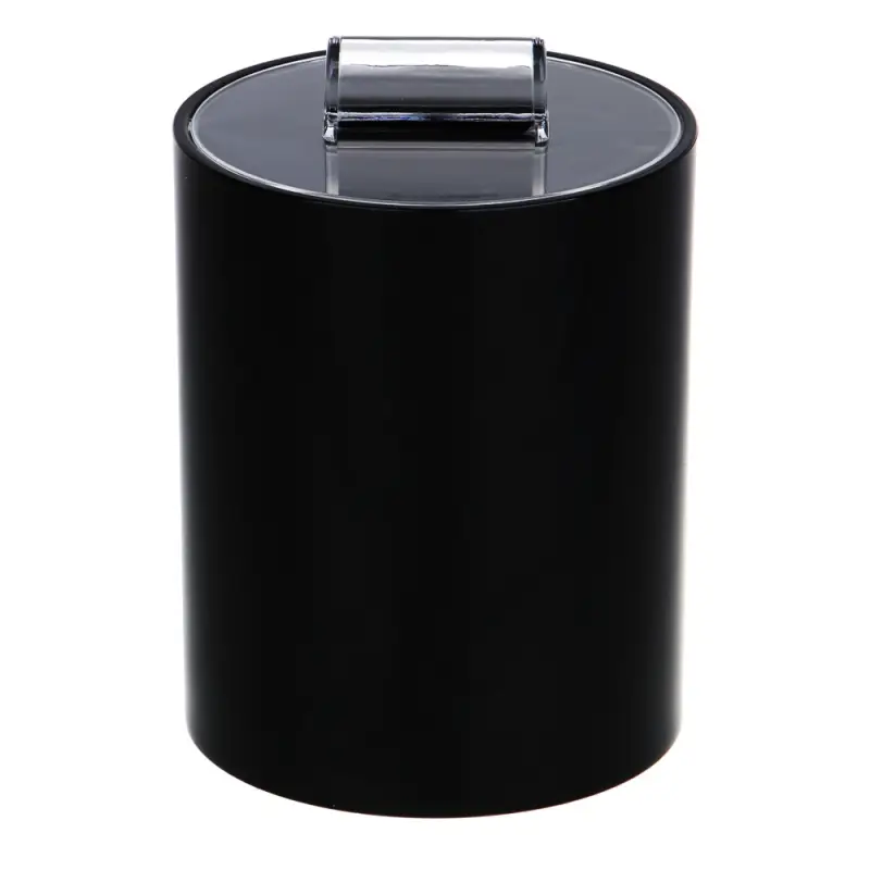 VETTA Контейнер для ватных дисков, акрил, 11,5x8x8 см, черный