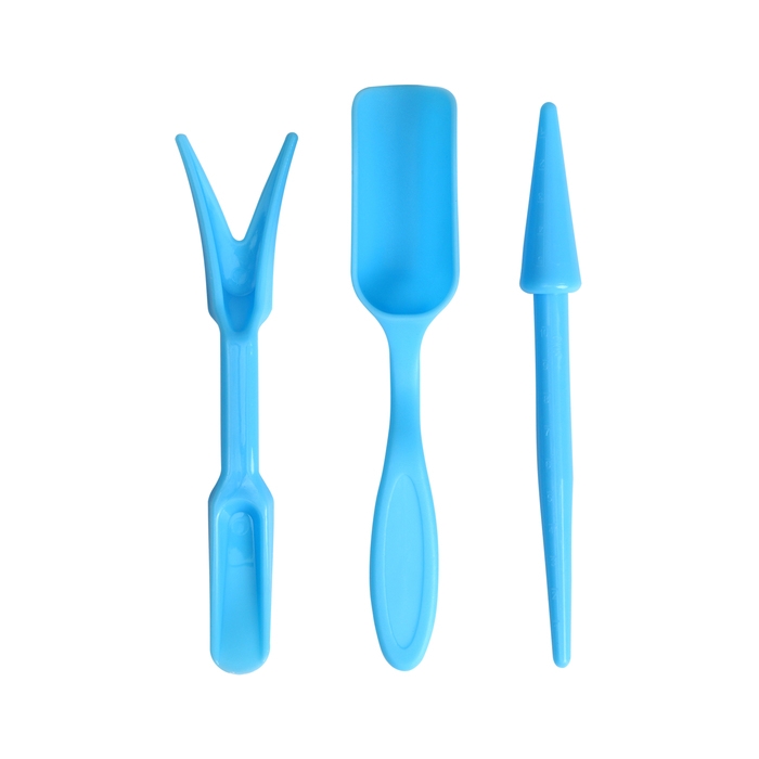 Набор посадочного инструмента, 4 предмета: лопатка, вилка, конус, стаканчик, цвет МИКС, Greengo Набор посадочного инструмента, 4 предмета: лопатка, вилка, конус, стаканчик, цвет МИКС, Greengo