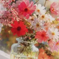 Открытка &laquo;Поздравляю!&raquo;, букет, 15&times;15 см