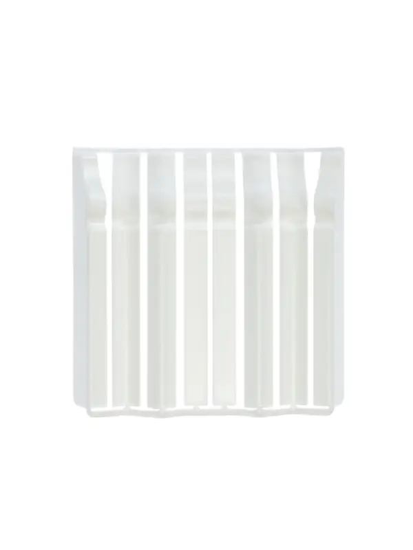 Накладки для фигурного плинтуса &laquo;Идеал. Дюра&raquo;, 80 мм. 8 штук, цвет 001 белый