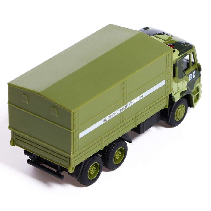 Грузовик металлический «КАМАЗ. Армия», 1:54, инерция Грузовик металлический «КАМАЗ. Армия», 1:54, инерция