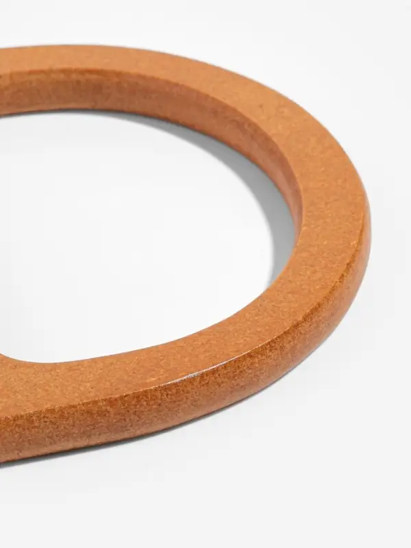 Ручки для сумки деревянные, 11.7&times;8.2 см, 2 шт., коричневые