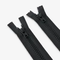 Молния &laquo;Трактор&raquo;, №10, разъёмная, 2 замка, замки автомат, 110 см, чёрная