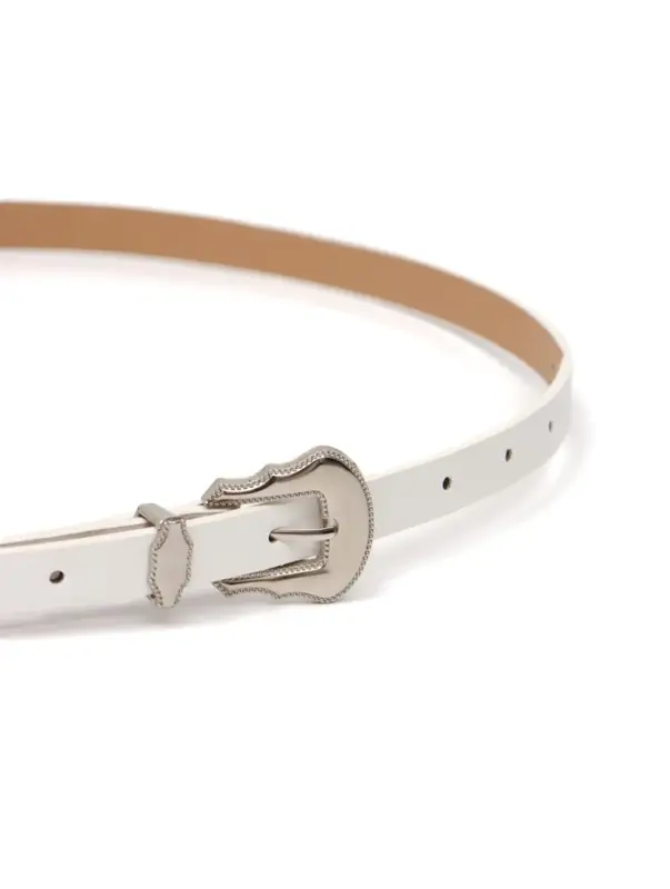 Ремень женский, 1.5&times;110 см, без винта, 1 прокол, белый