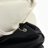 Сумка - мешок женская TEXTURA, на молнии, 36&times;10&times;28 см, чёрная