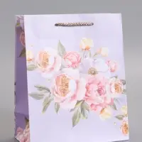 Пакет подарочный ламинированный "Цветочная симфония" 18 х 22,3 х 10 см