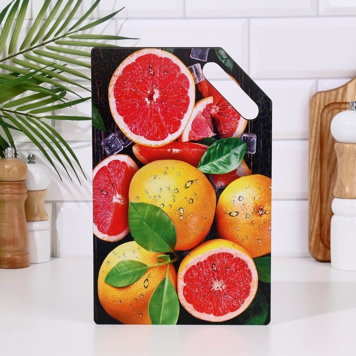 Доска разделочная  Доска разделочная "Сочный грейпфрут"  27х18 см