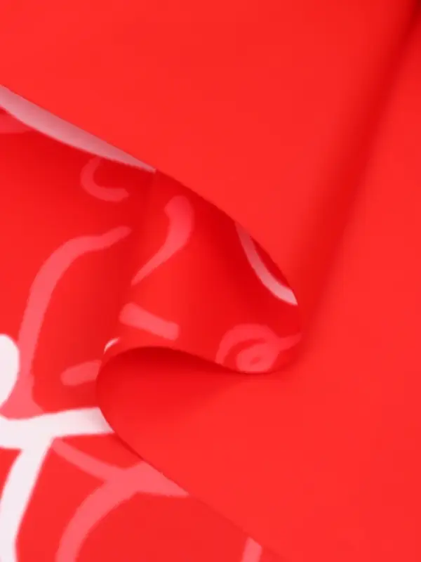 Пленка для цветов, "Сердца", красная, 57х57 см