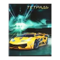 Тетради 96 листов в клетку Calligrata &laquo;Авто&raquo;, серые листы, 4 штук