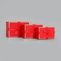 Набор подарочных коробок 3 в 1, прямоугольные 23&times;16&times;9.5 21&times;14&times;8.0 19&times;12&times;6.5 см