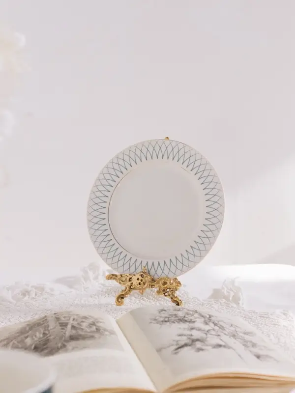 Тарелка WY Royal bird, d=20 см, фарфор, белая