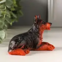 Сувенир Овчарка лежа, 6,5х10х5см