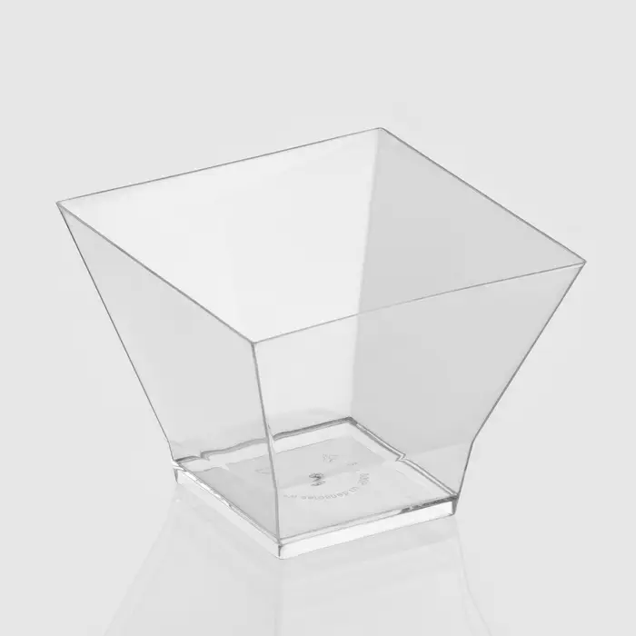 Форма одноразовая для фуршета, чашка &laquo;Средняя пагода&raquo;, 200 мл, пластик, прозрачная