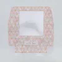 Кондитерская упаковка, коробка с ламинацией &laquo;Геометрия&raquo;, 20&times;20&times;4 см