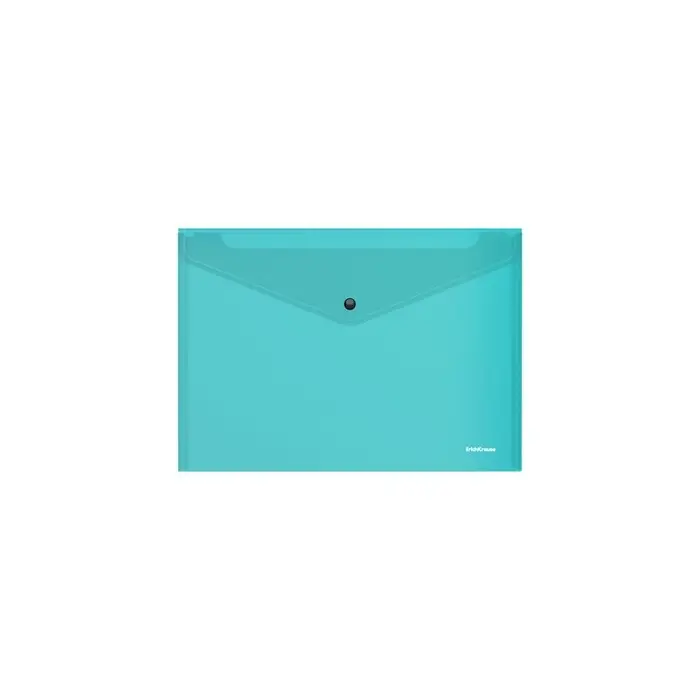 Папка-конверт на кнопке А5+ (239x189x9 мм), 180 мкм, ErichKrause Vivid, глянцевая, полупрозрачная, микс Папка-конверт на кнопке А5+ (239x189x9 мм), 180 мкм, ErichKrause Vivid, глянцевая, полупрозрачная, микс