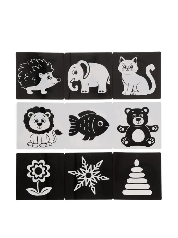 Набор картонных книжек-гармошек Набор картонных книжек-гармошек "Смотри, малыш!", 6 шт.