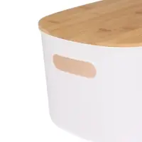 VETTA Корзина для хранения с бамбуковой крышкой "Токио", 27x22,5x15,5см