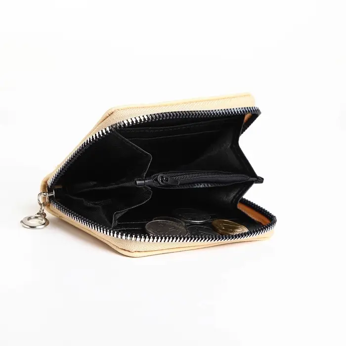 Кошелёк на молнии &laquo;Фея огня&raquo;, отдел для карт, для монет, бежевый