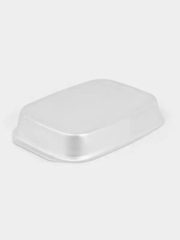 Противень, 1.8 л, 29.4&times;21 см, h=4.5 см, листовой алюминий 1.2 мм, серебристый