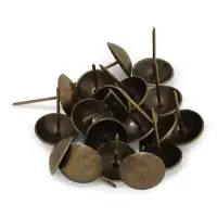 Гвозди ТУНДРА, декоративные, обивочные, 25&times;39 мм, бронза, 100 шт.