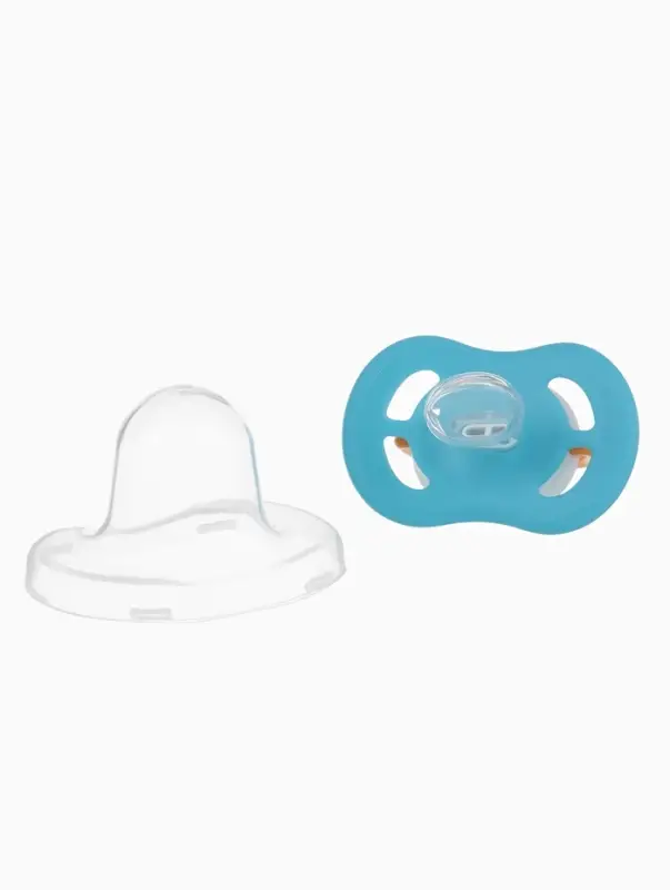 Соска - пустышка ортодонтическая &laquo;Пингвин&raquo;, +6 мес., голубая
