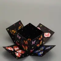 Коробка подарочная "Бабочки, Всегда" 14,5 х 14,5 х 12,7 см