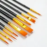 Набор кистей синтетика, 10 шт