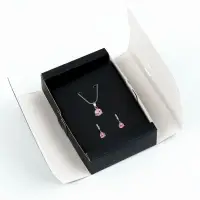 Коробка под бижутерию «Чёрная», 12 х 8.5 х 3 см