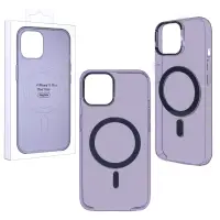 Чехол 15 Plus Clear Case Purple (MagSafe + анимация NFC  Clear) ORG