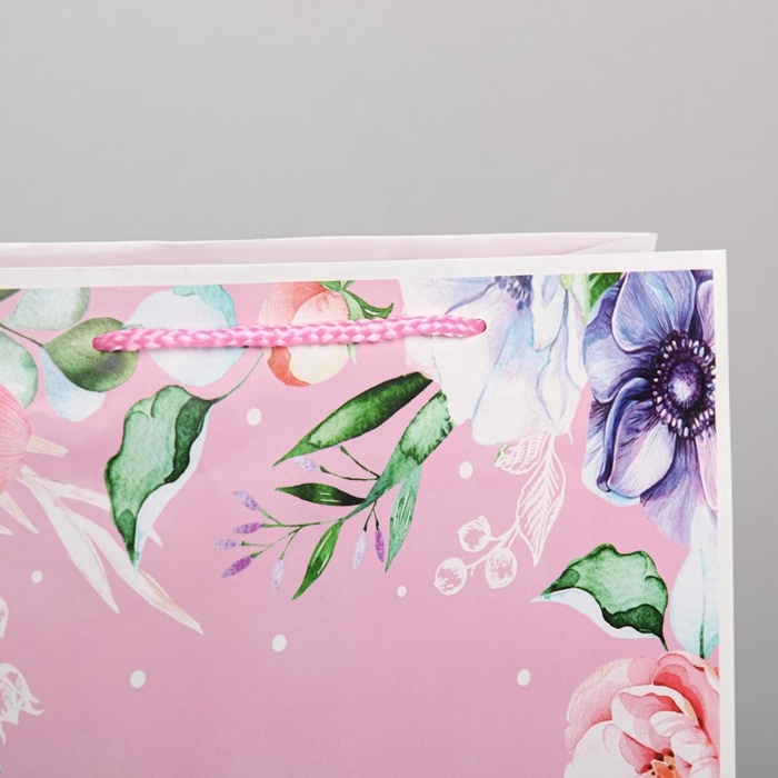 Пакет подарочный ламинированный, упаковка, With great love, L 28 х 38 х 9 см Пакет подарочный ламинированный, упаковка, With great love, L 28 х 38 х 9 см