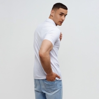 Футболка (поло) мужская MINAKU REGULAR FIT: цвет белый, р-р 52