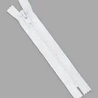 Молния &laquo;Трактор&raquo;, №8, неразъёмная, замок автомат, 18 см, белая