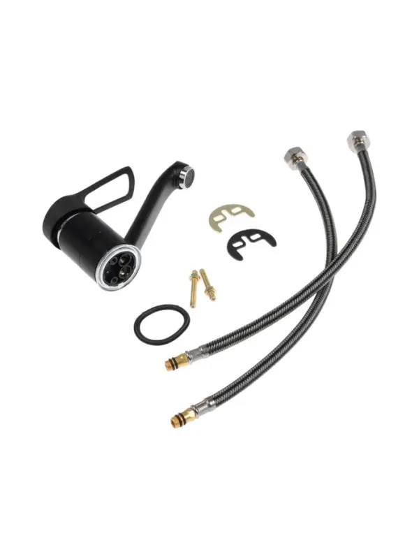 Смеситель для кухни ZEIN Z3823, однорычажный, длина излива 15 см, картридж 35 мм, черный