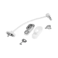 Блокиратор на окна ТУНДРА, с тросом 18 см, набор 3 шт