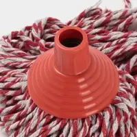 Насадка для швабры веревочная Доляна, х/б 300 г, длина нити 33 см, МИКС