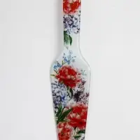 Лопатка для торта &laquo;Нежность&raquo;, 7&times;26.5 см, стекло, разноцветная