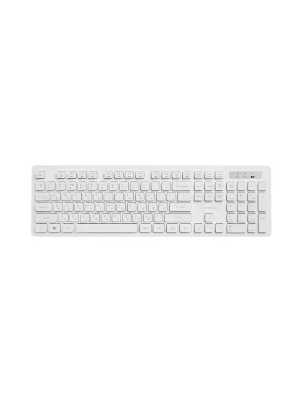 Комплект клавиатура и мышь Smartbuy 105AG, беспроводной, USB, от батареек AA/ААА, белый