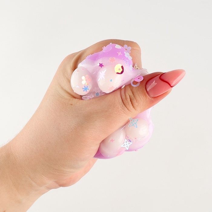 Сквиш антистресс - игрушка «Лапка», с блёстками Сквиш антистресс - игрушка «Лапка», с блёстками