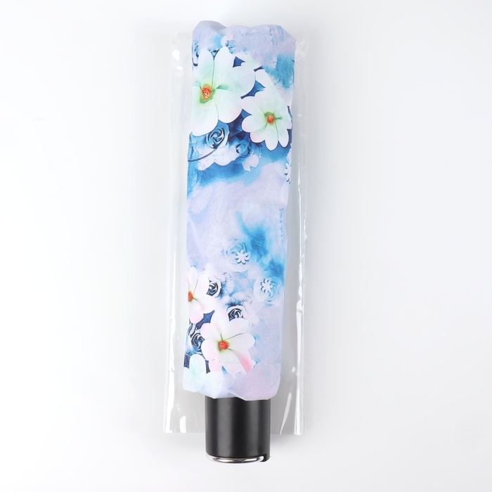 Зонт механический «Воздушные цветы», эпонж, 4 сложения, 8 спиц, R = 48/55 см, D = 110 см, цвет МИКС Зонт механический «Воздушные цветы», эпонж, 4 сложения, 8 спиц, R = 48/55 см, D = 110 см, цвет МИКС