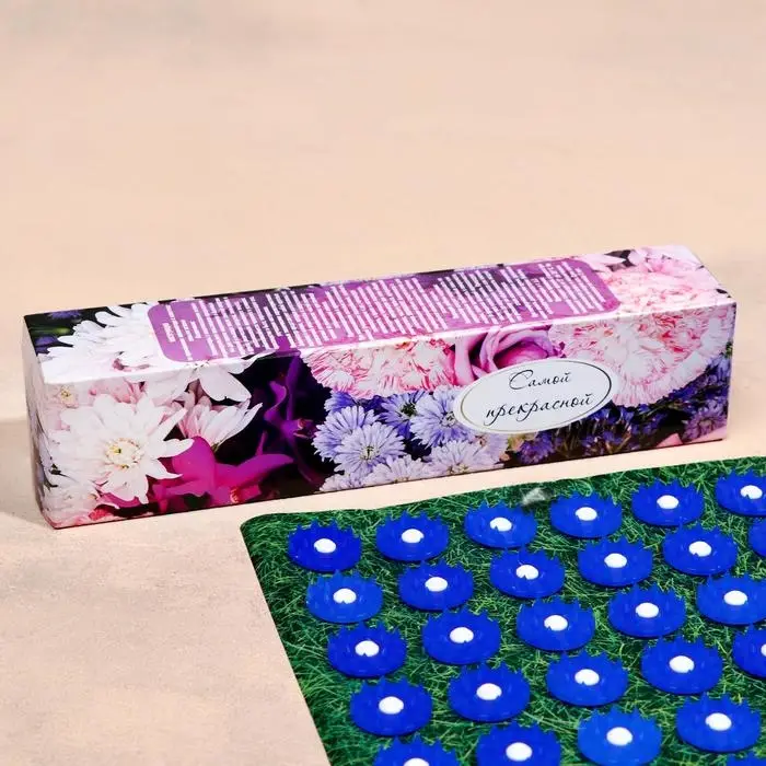 Аппликатор Аппликатор "Кузнецова - Самой прекрасной", 70 колючек, плёнка, 23х32 см, синий