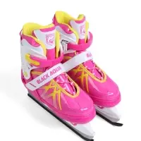 Коньки раздвижные BlackAqua, р. 35-38, для фитнеса, с роликовой платформой, цвет фуксия Коньки раздвижные BlackAqua, р. 35-38, для фитнеса, с роликовой платформой, цвет фуксия