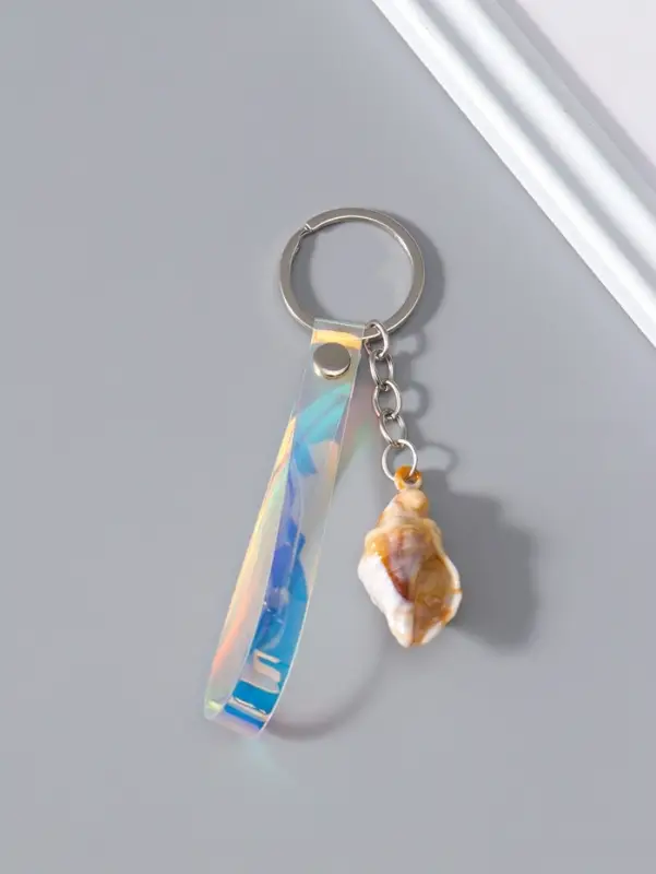 Брелок пластик с ремешком "Ракушка Рапан" 4х2 см