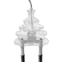 Удлинитель для комнатных гирлянд, 5 м, прозрачная нить, УМС-вилка